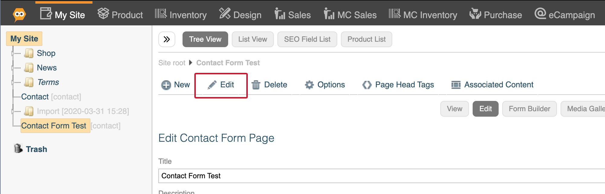 diagram for contact form step four